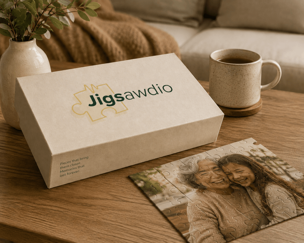 Jigsawdio: Memory Care Product brand identity by Well Refined Studio